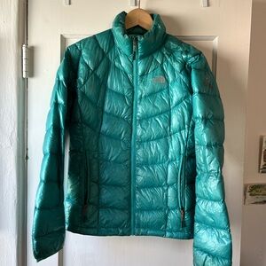 Summit series The North Face Women’s Teal Quilted Puffer down Jacket